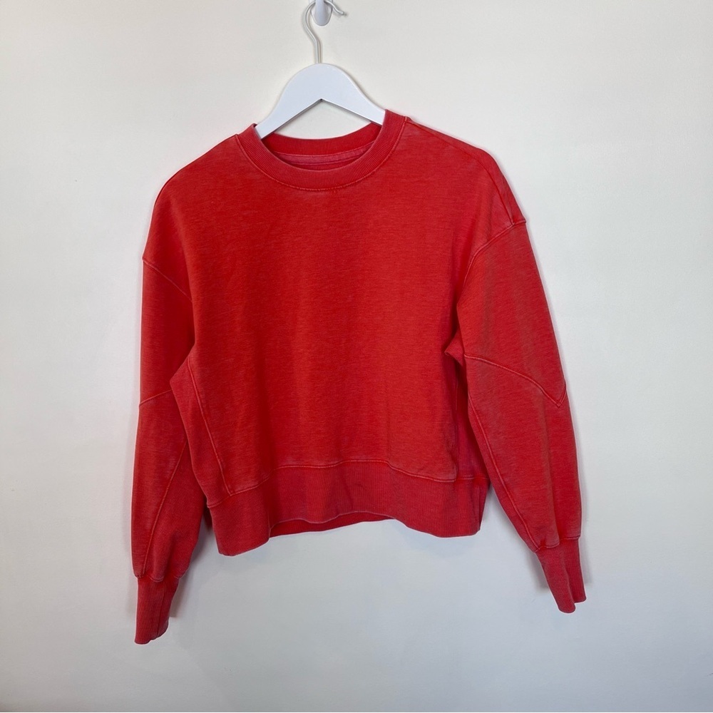 Sunnyside By Sundry Pullover Long Sleeve Orange Womens Small